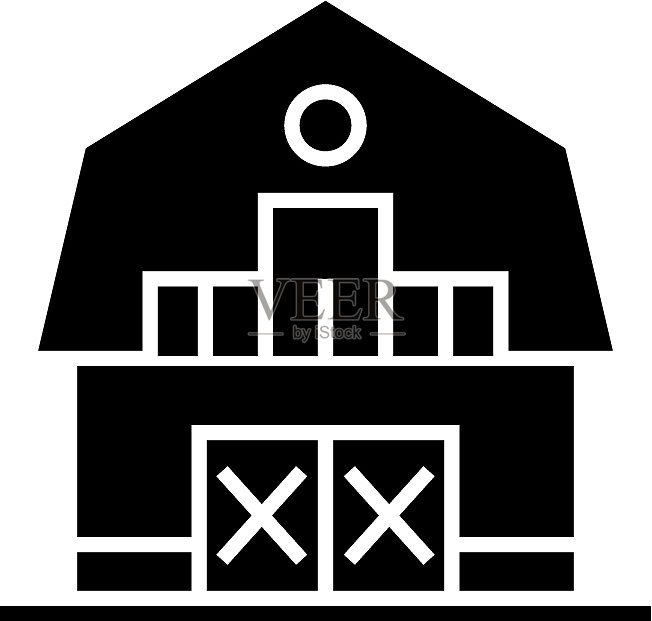 仓库-农场-谷仓图标图标素材