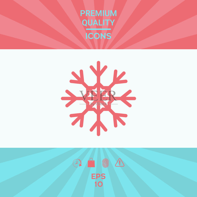 雪花图标符号图标素材