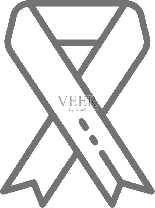 粉红丝带,恶性肿瘤,肿瘤学图标素材