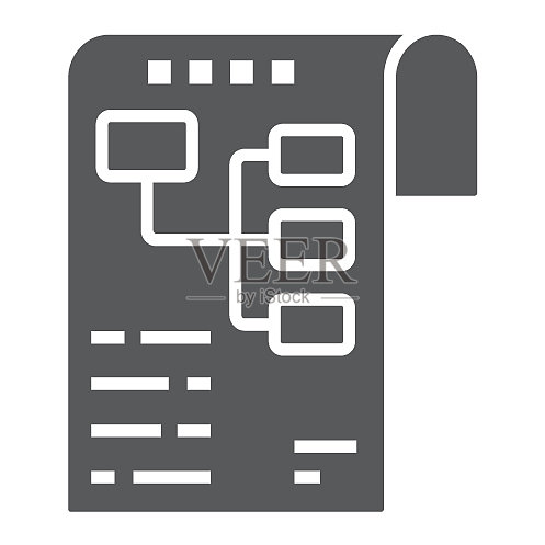 规划发展和商业的glyph图标图标素材