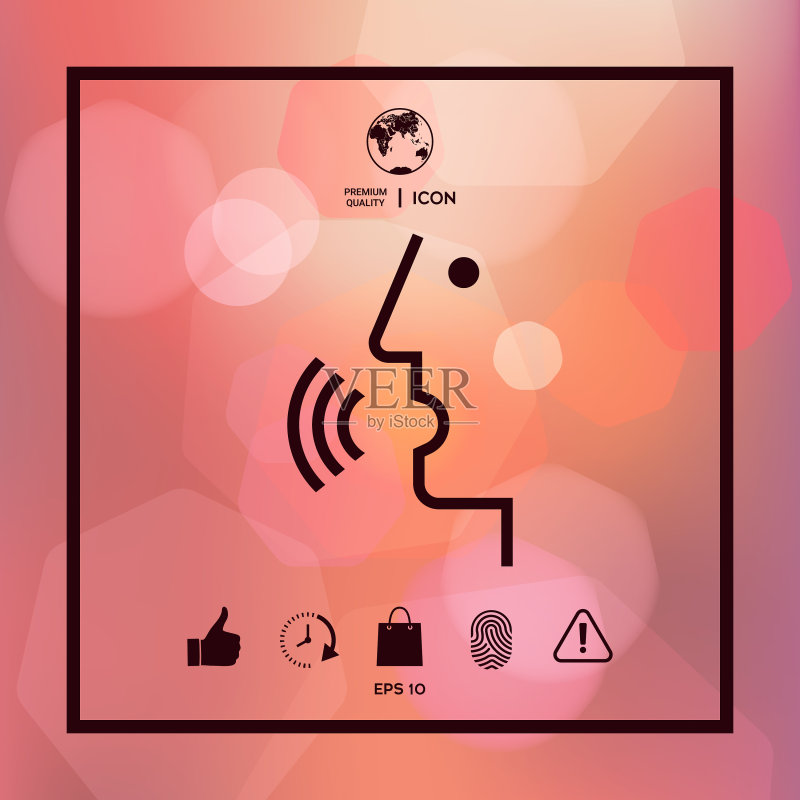 语音控制人物对话 - 图标图标素材