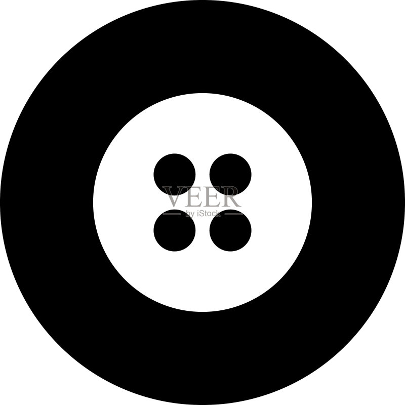 黑色实心字形图标按钮图标素材