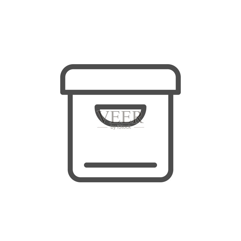盒子线条图标图标素材