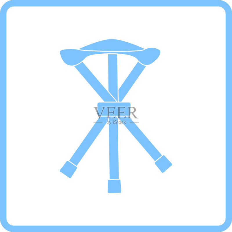 折叠钓鱼椅图标图标素材