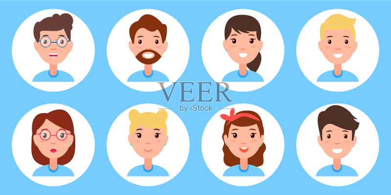 人物合集图标图标素材