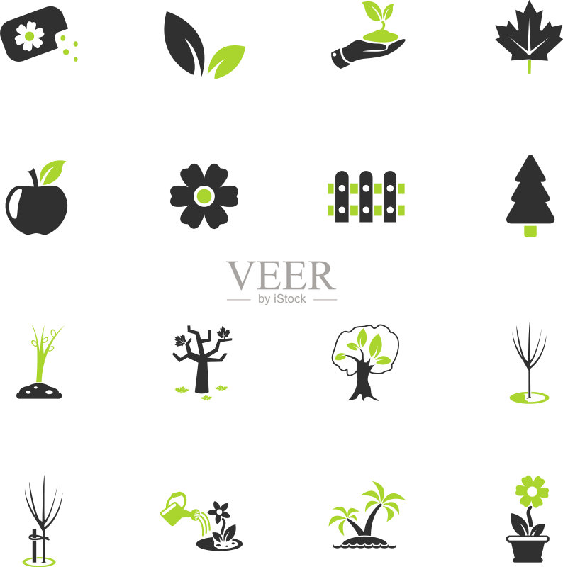 植物工具图标集图标素材