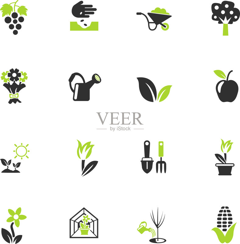 植物工具图标集图标素材