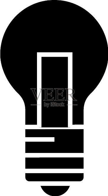 黑色灯光图标标志图标素材
