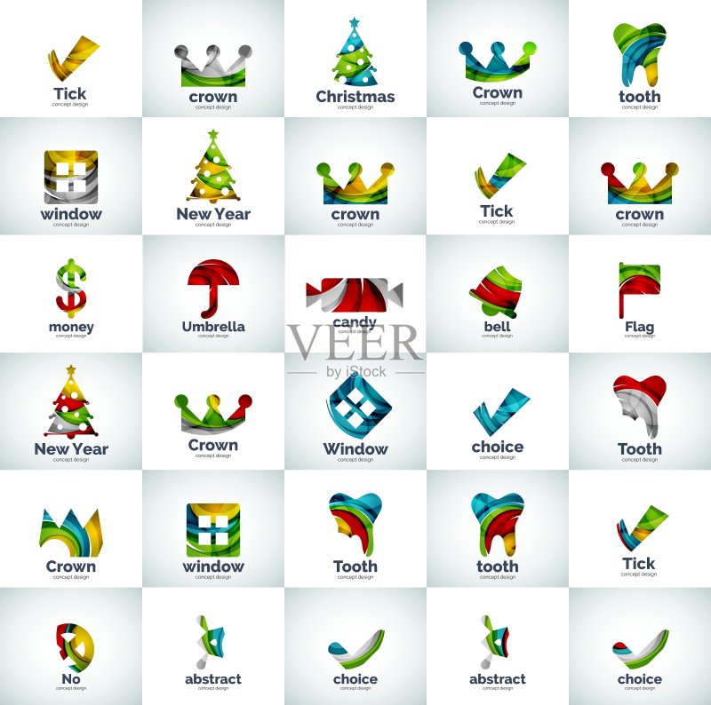 抽象商务Logo合集图标素材