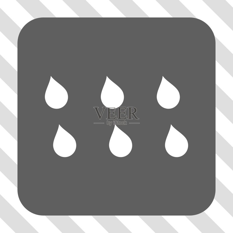 水滴圆形方块按钮图标素材