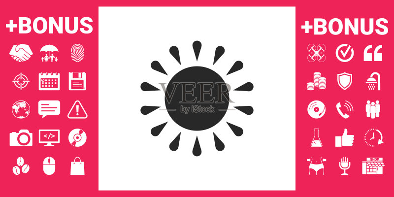 太阳图标符号图标素材
