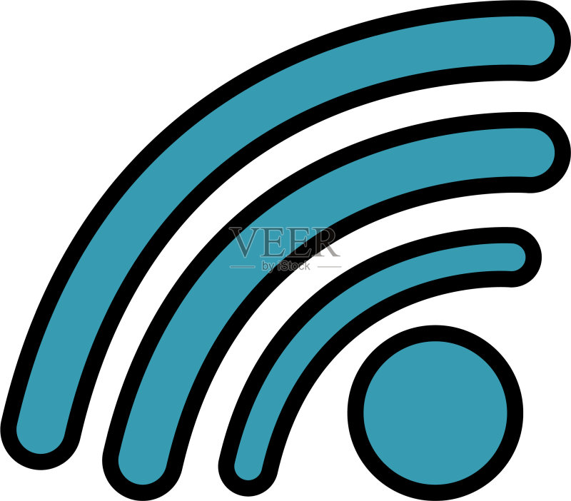 Wifi信号隔离图标图标素材