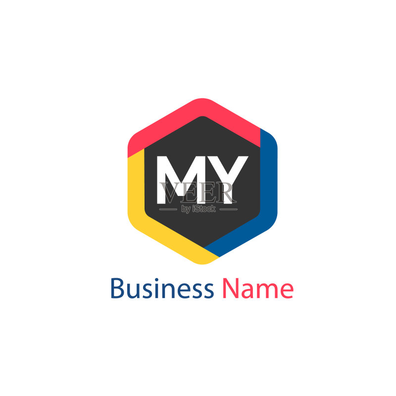字母MY标志模板设计图标素材