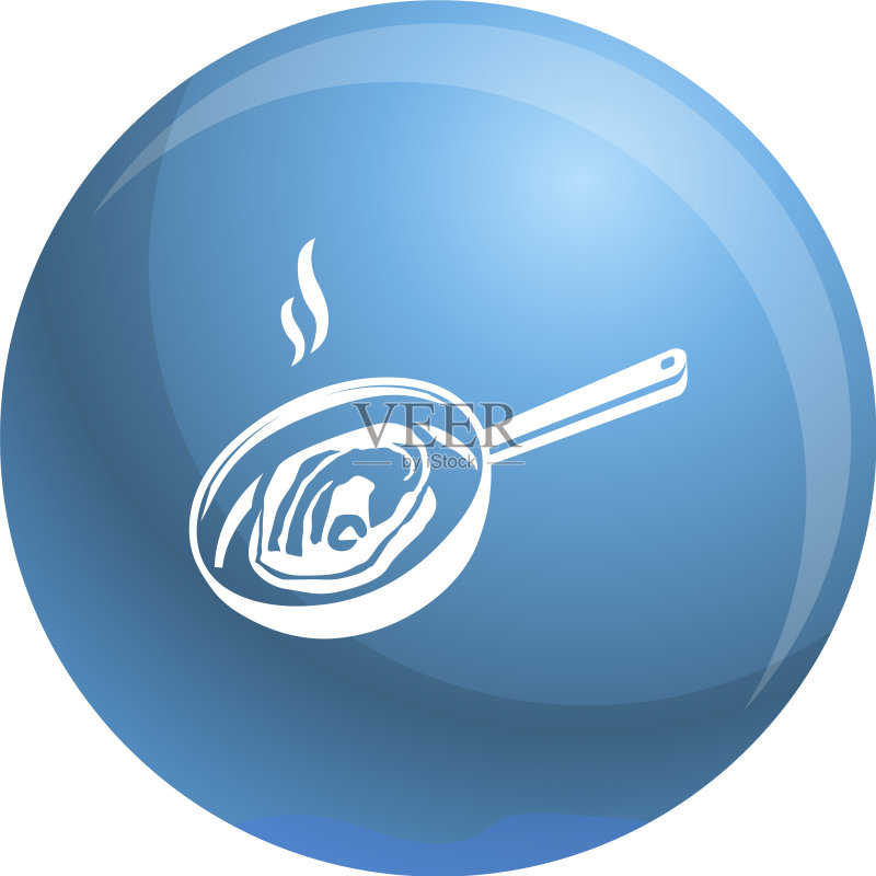 烤架上的肉图标简约风格图标素材