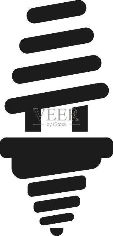 荧光灯泡图标图标素材