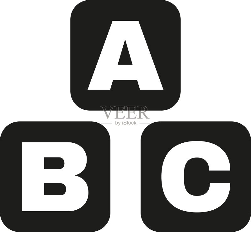 ABC积木图标设计图标素材