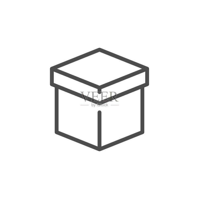 盒子线条图标图标素材