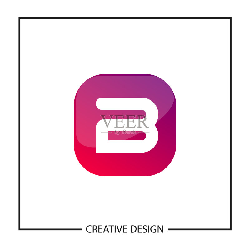 字母B标志设计模板图标素材