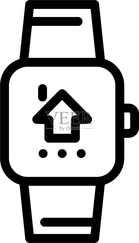 智能手表图标轮廓样式图标素材