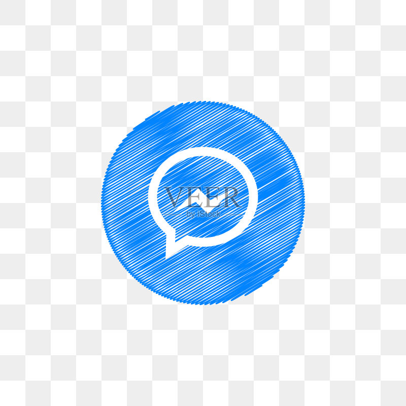 Facebook Messenger社交媒体图标设计图标素材