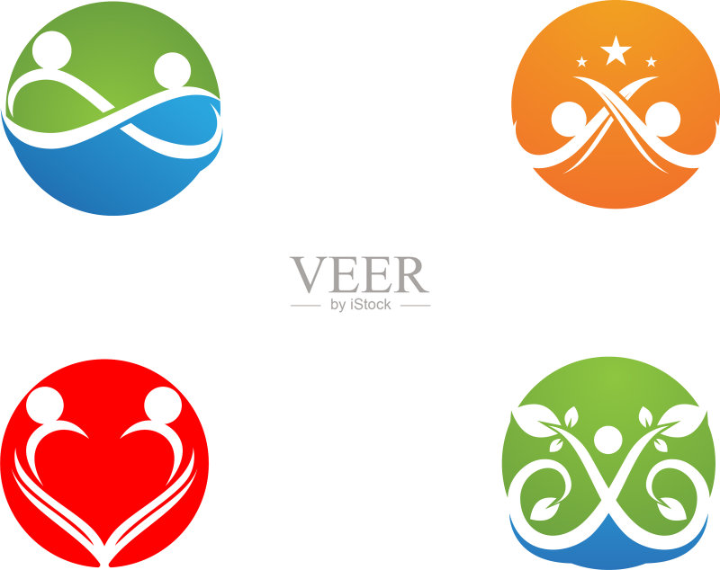 收养社区关爱Logo模板图标图标素材