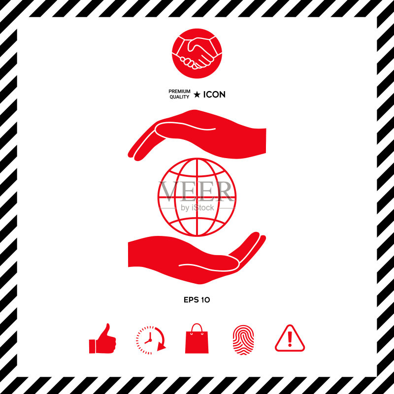 手持地球-保护图标图标素材