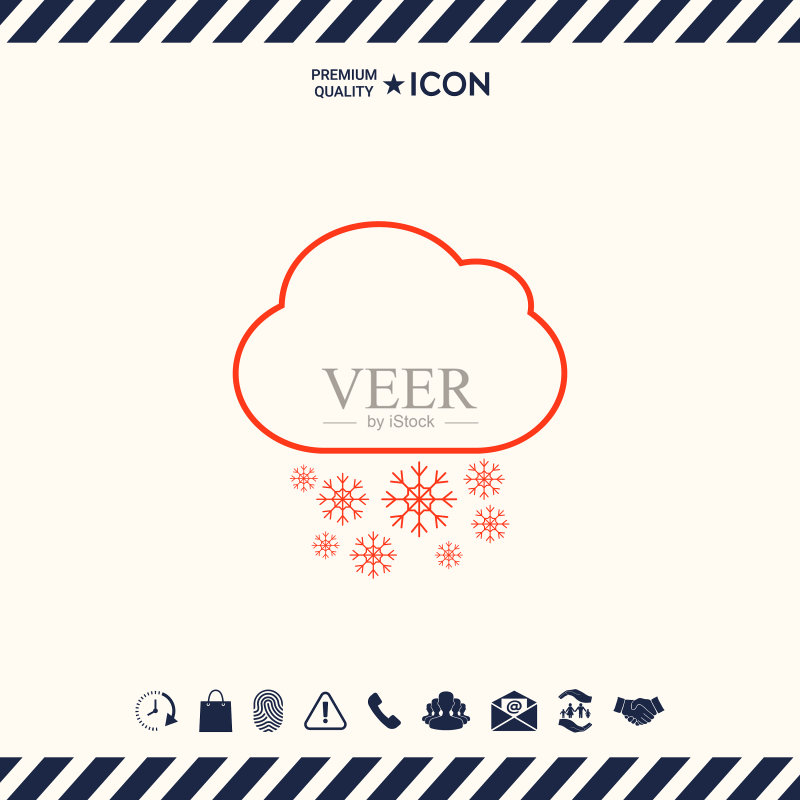 云雪线图标图标素材