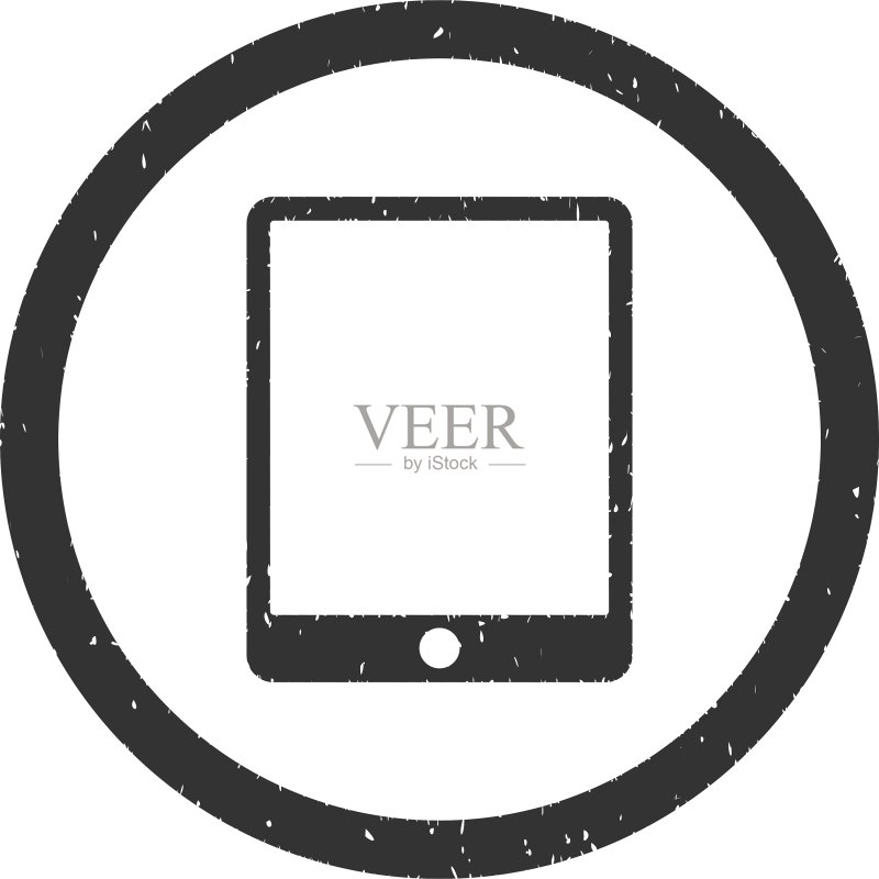 平板电脑图标橡胶印章图标素材