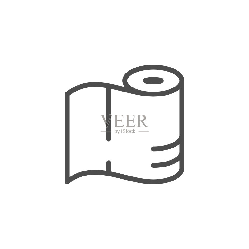 纸巾线条图标图标素材