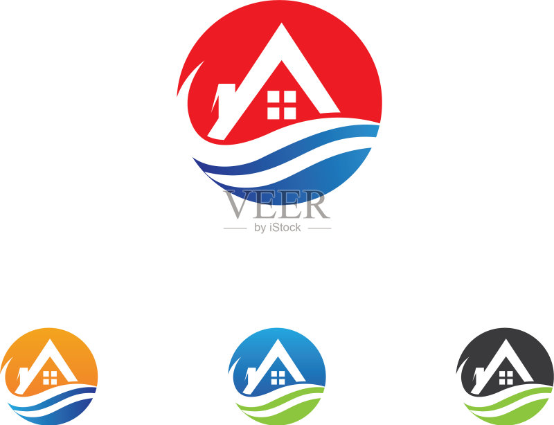 房屋logo和符号图标模板图标素材