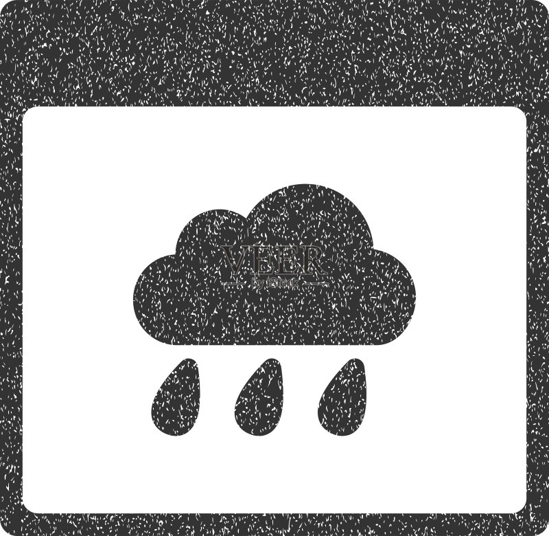 雨云日历页面的颗粒纹理图标图标素材