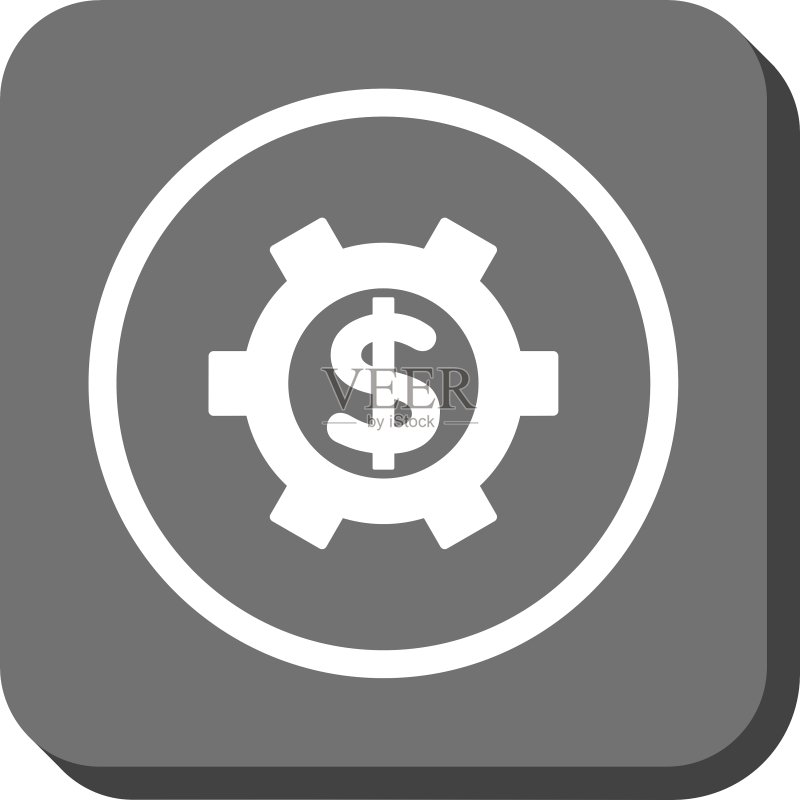 金融设置圆角方形图标图标素材