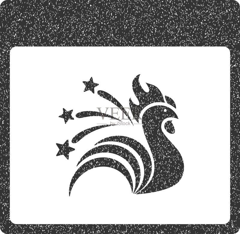 闪耀公鸡日历页颗粒纹理图标图标素材