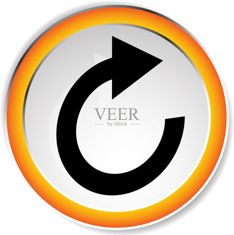 圆形箭头图标,旋转迭代图标素材