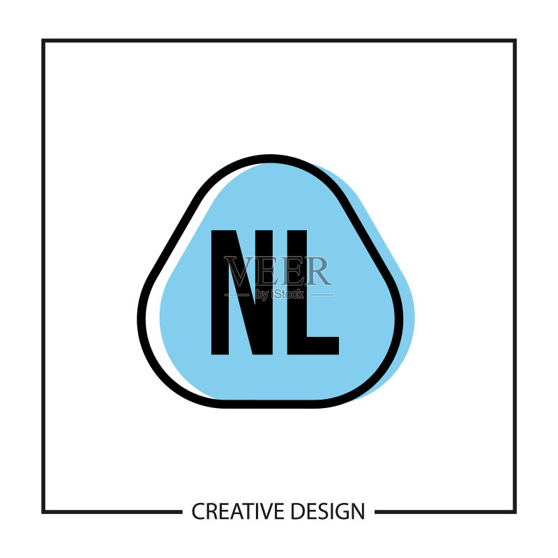 首字母NL Logo模板设计图标素材