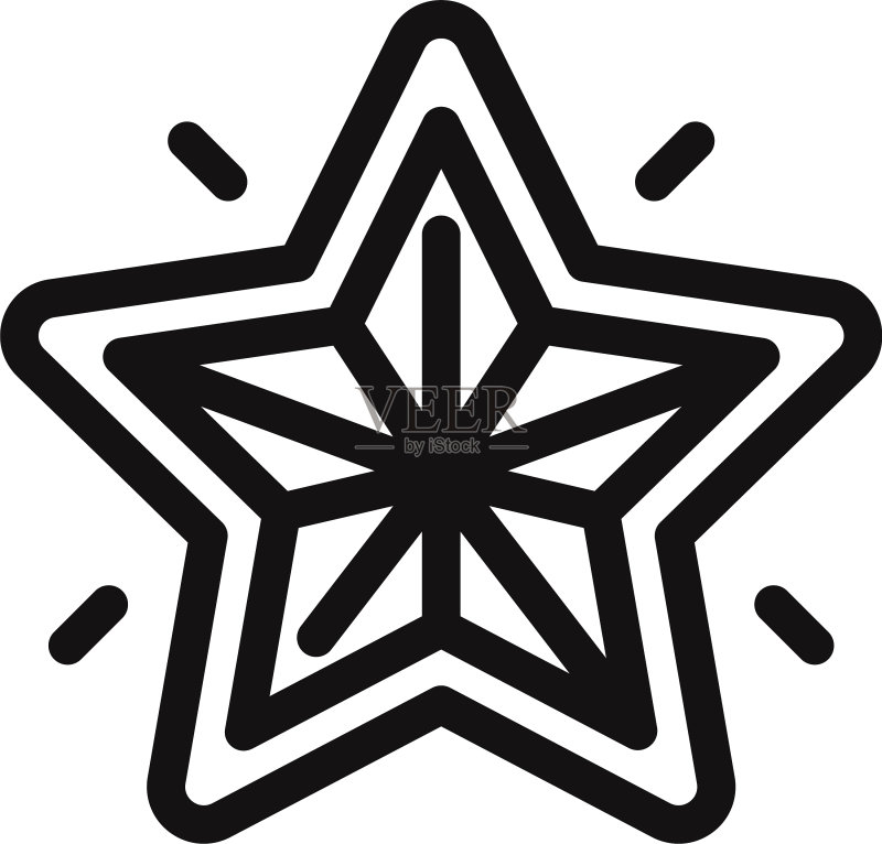 圣诞星星图标图标素材