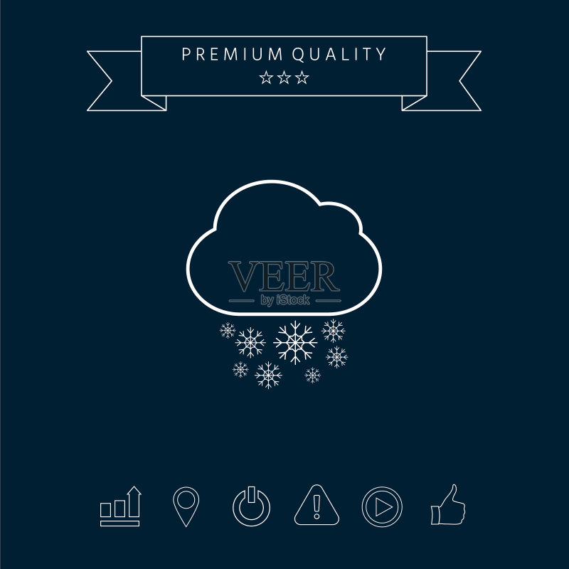 云雪线图标图标素材