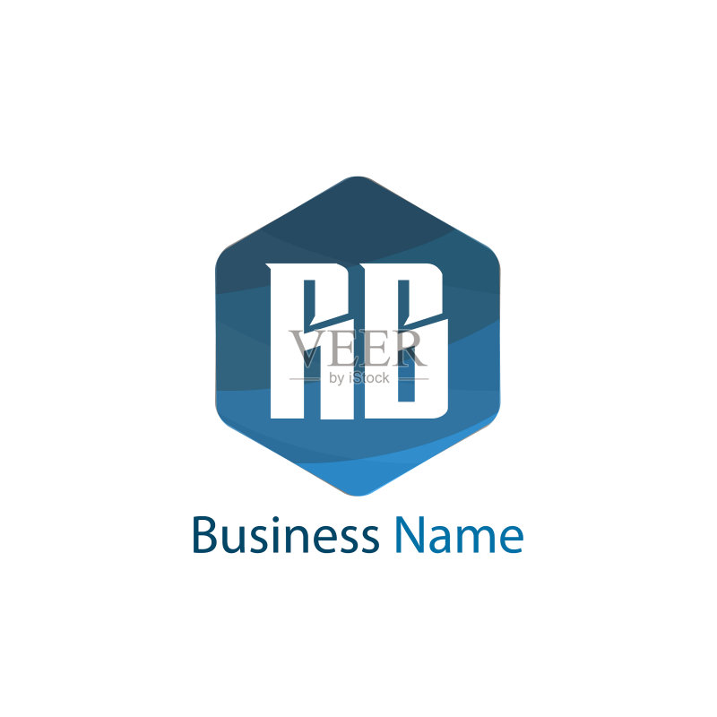 字母RB Logo模板设计图标素材