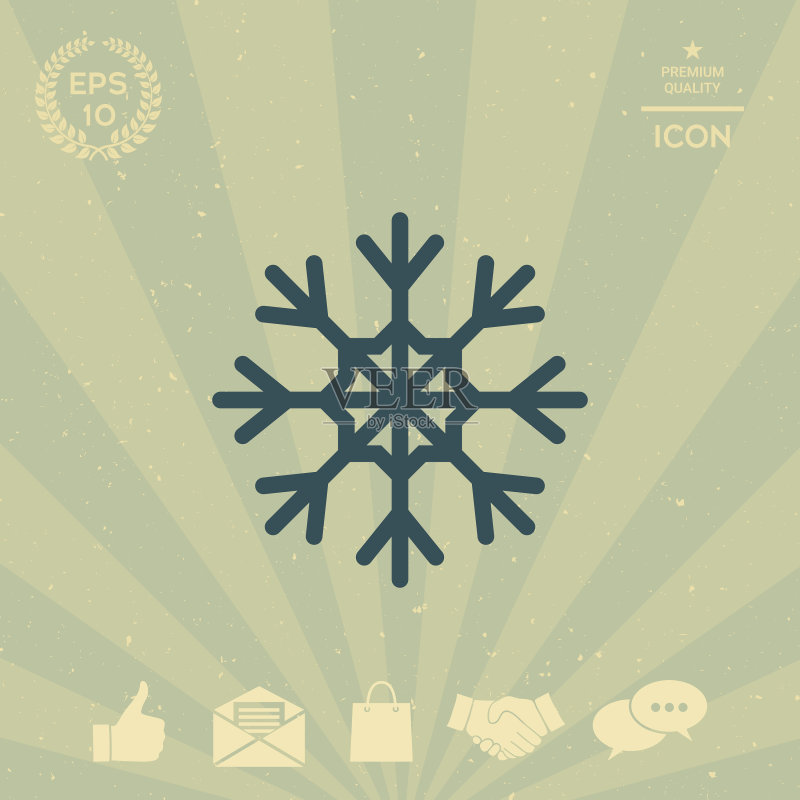 雪花图标图标素材