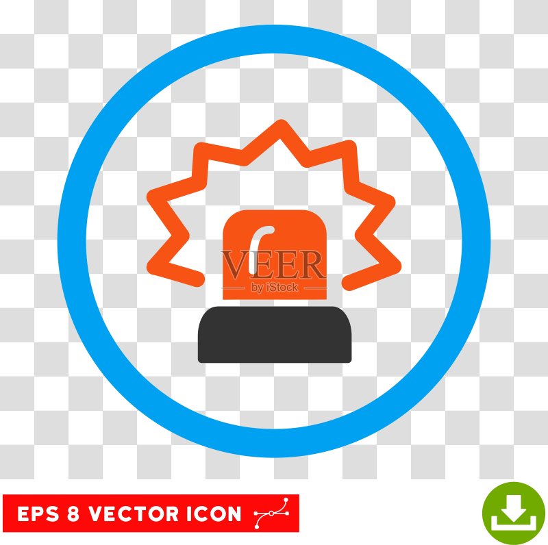 警报 EPS 圆形图标图标素材