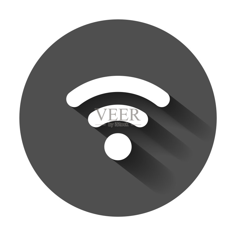 扁平风格无线网络标志图标素材