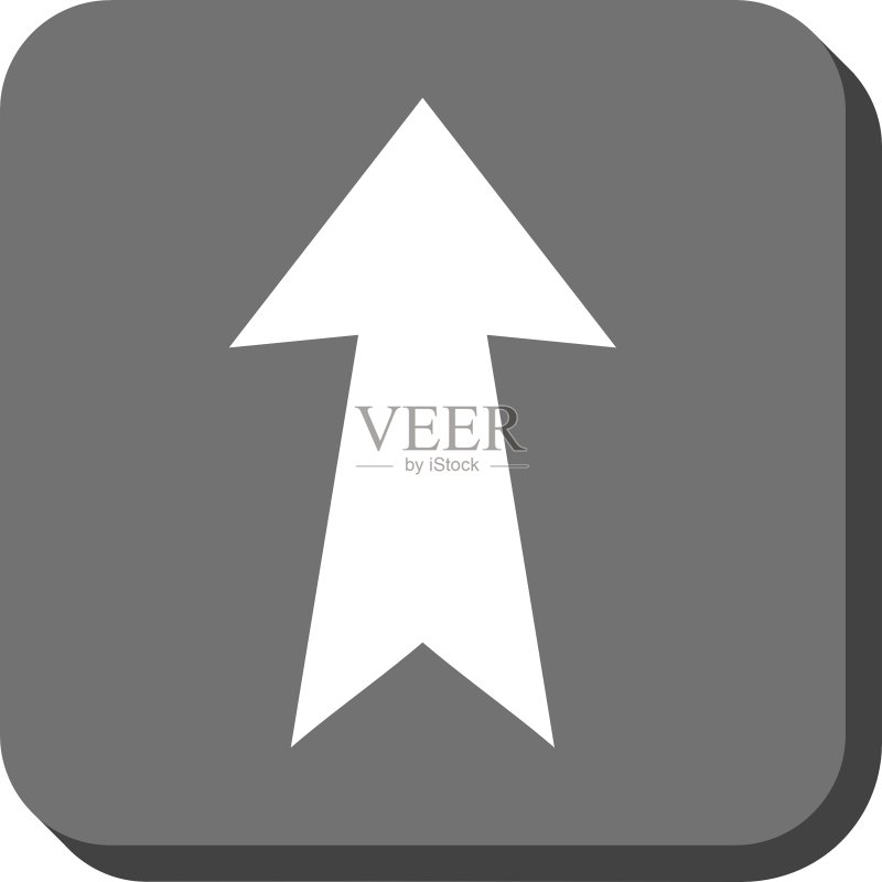 向上箭头圆形方块图标图标素材