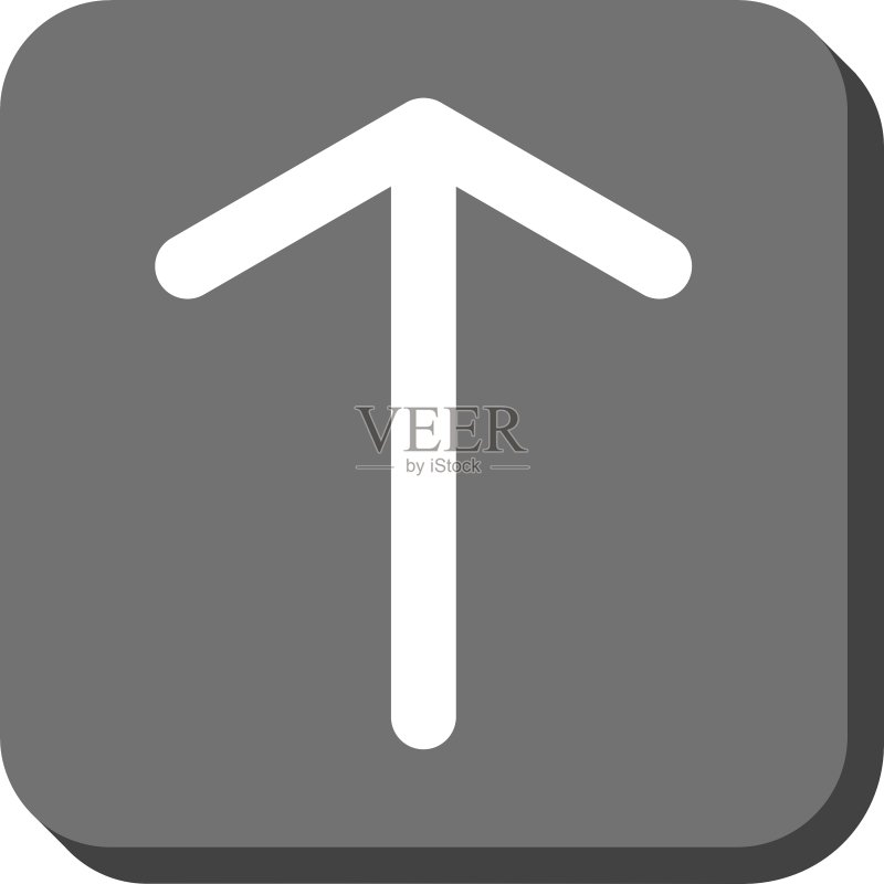 向上箭头圆形方块图标图标素材
