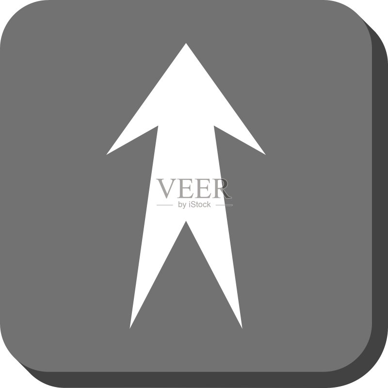 向上箭头圆形方块图标图标素材
