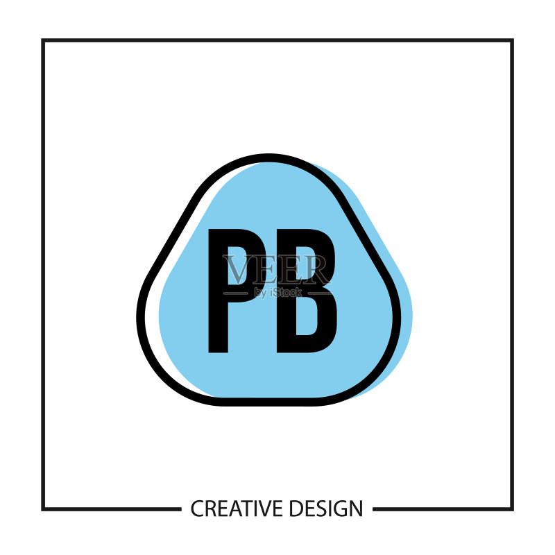 PB字母Logo模板设计图标素材
