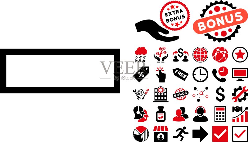 带奖励的减号扁平图标图标素材