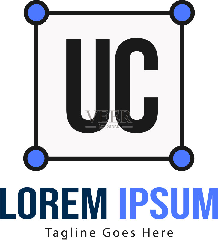 UC字母logo设计创意现代UC字母图标素材