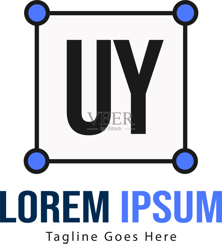 UY字母标志设计创意现代UY字母图标素材