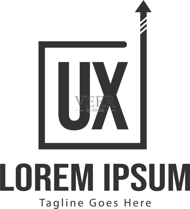 UX字母标志设计创意现代图标素材
