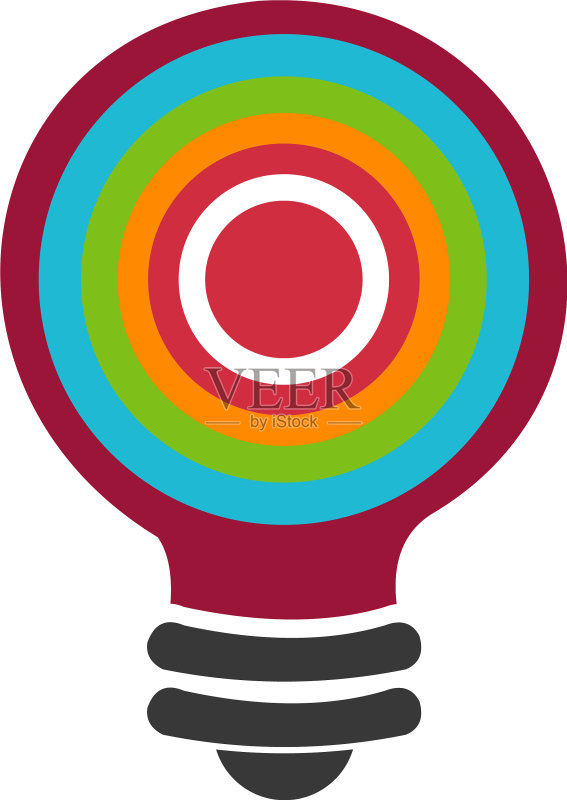 抽象灯具logo模板图标素材